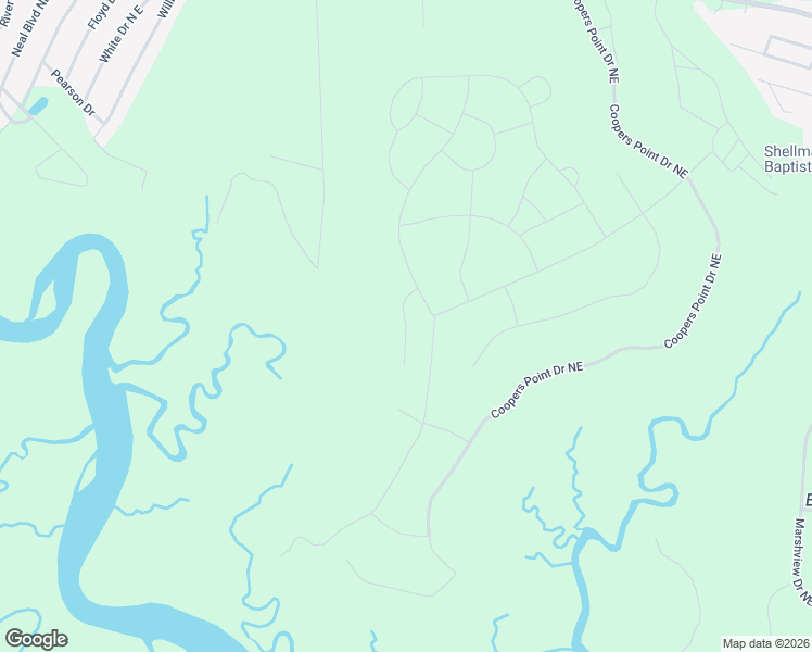 map of restaurants, bars, coffee shops, grocery stores, and more near Blackberry Lane Northeast in Townsend
