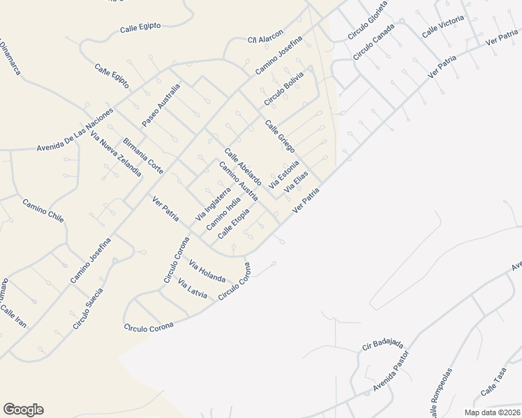 map of restaurants, bars, coffee shops, grocery stores, and more near 61 Galia Corte in Rio Rico