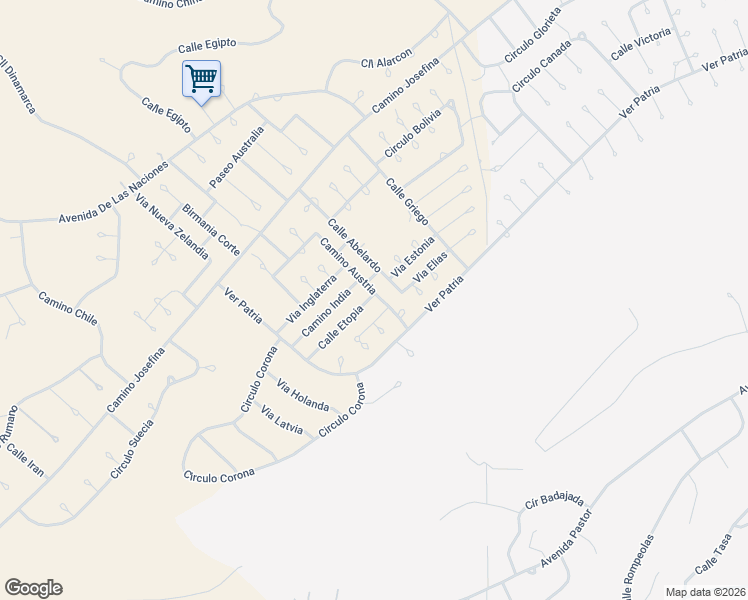 map of restaurants, bars, coffee shops, grocery stores, and more near 49 Calle Etopia in Rio Rico