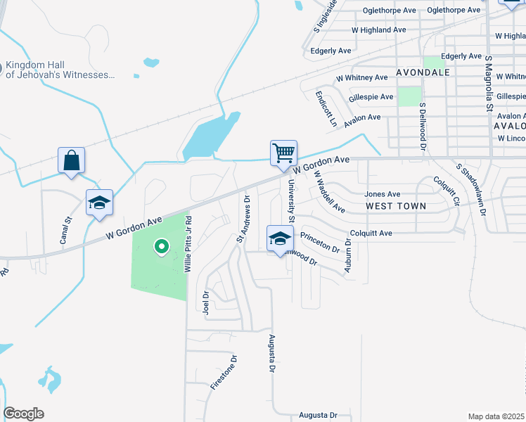 map of restaurants, bars, coffee shops, grocery stores, and more near 1013 Davidson Drive in Albany