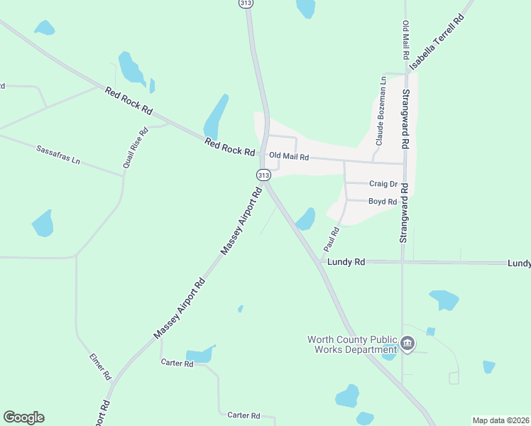map of restaurants, bars, coffee shops, grocery stores, and more near 131 Massey Airport Road in Sylvester