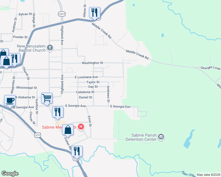 map of restaurants, bars, coffee shops, grocery stores, and more near 101-299 Melisse Street in Many