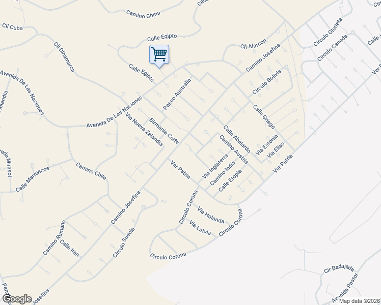 map of restaurants, bars, coffee shops, grocery stores, and more near 1764 Polonia Court in Rio Rico