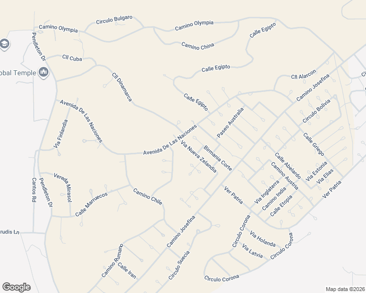 map of restaurants, bars, coffee shops, grocery stores, and more near 1803 Via Nueva Zelandia in Rio Rico