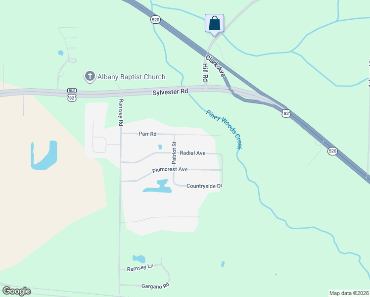 map of restaurants, bars, coffee shops, grocery stores, and more near 3700 Parr Road in Albany