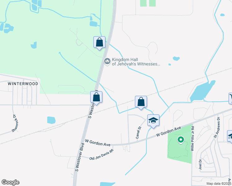 map of restaurants, bars, coffee shops, grocery stores, and more near 2601 Erica Court in Albany