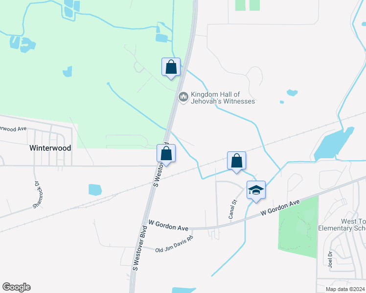 map of restaurants, bars, coffee shops, grocery stores, and more near 2640 Erica Court in Albany