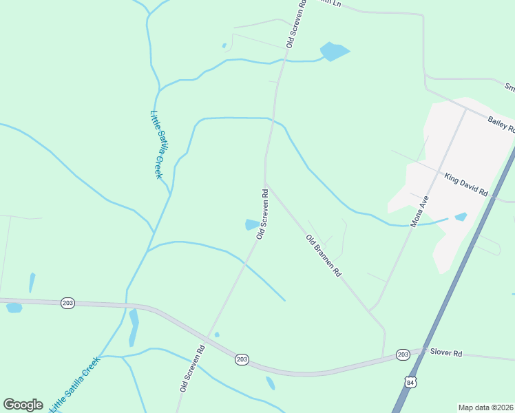 map of restaurants, bars, coffee shops, grocery stores, and more near 2286 Old Screven Road in Jesup