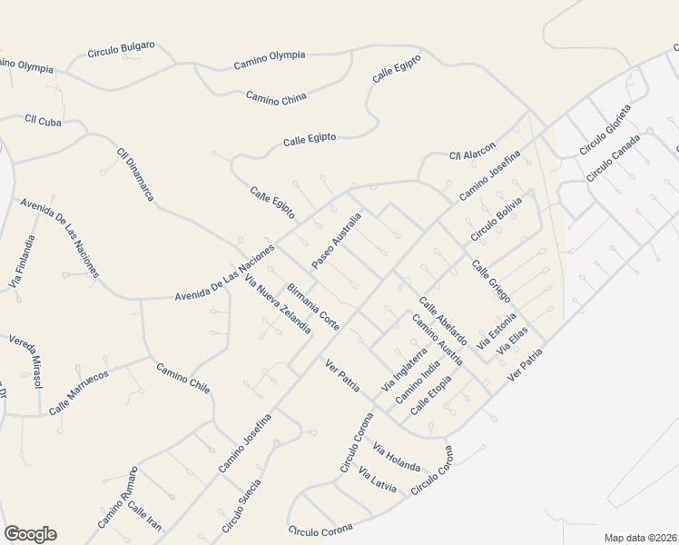 map of restaurants, bars, coffee shops, grocery stores, and more near 1781 Bogota Corte in Rio Rico