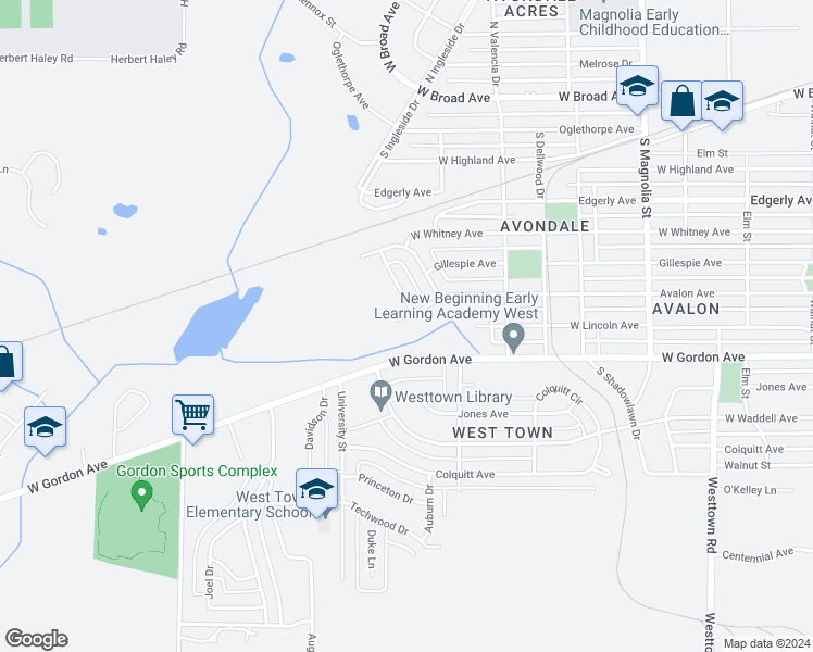 map of restaurants, bars, coffee shops, grocery stores, and more near 2010 Avalon Avenue in Albany