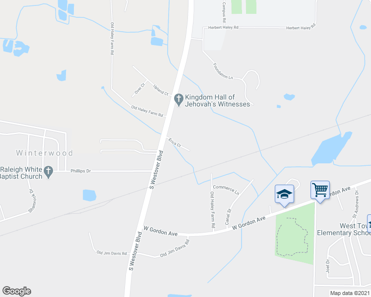 map of restaurants, bars, coffee shops, grocery stores, and more near 2640 Erica Court in Albany