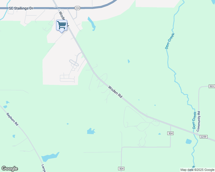 map of restaurants, bars, coffee shops, grocery stores, and more near 145 Zavala Drive in Nacogdoches