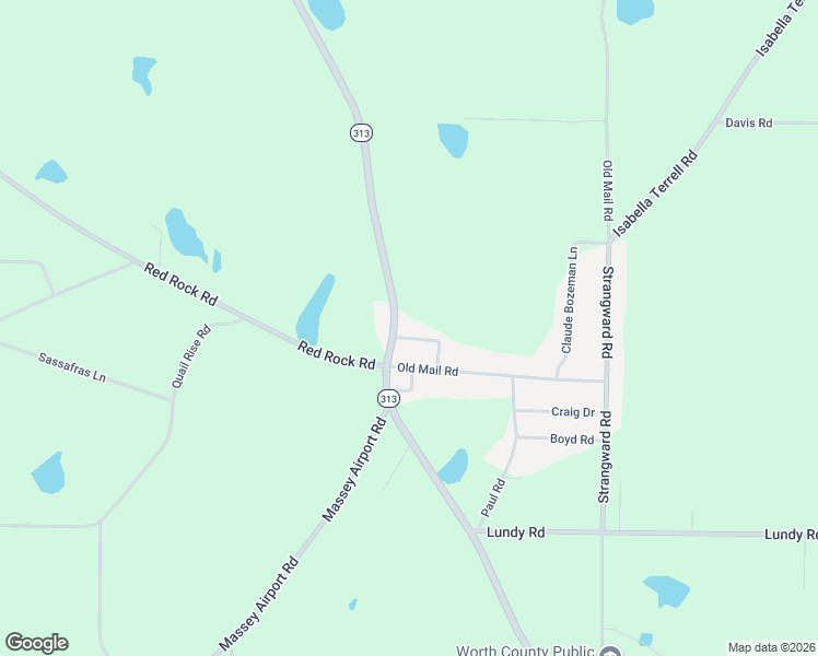 map of restaurants, bars, coffee shops, grocery stores, and more near 107 Church Road in Sylvester