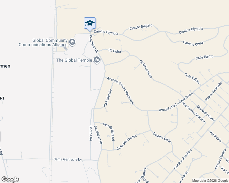 map of restaurants, bars, coffee shops, grocery stores, and more near 115 Via Finlandia in Rio Rico