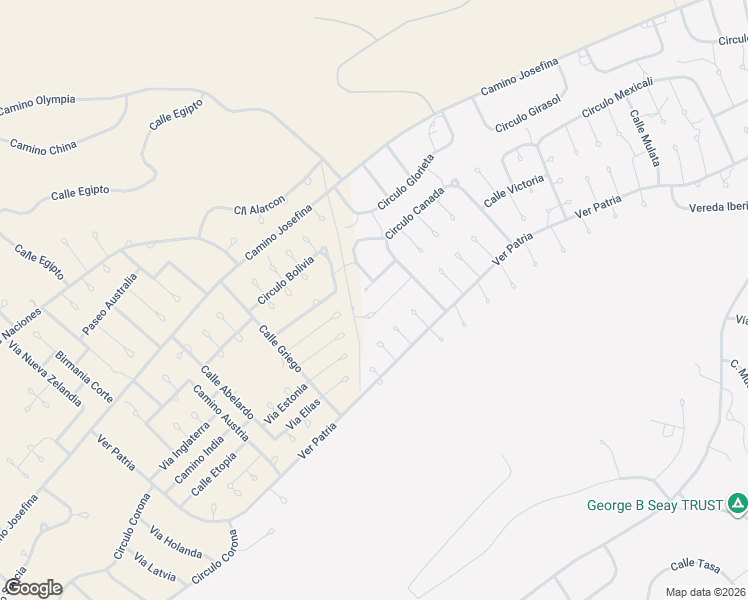 map of restaurants, bars, coffee shops, grocery stores, and more near 133 Valencia Court in Rio Rico