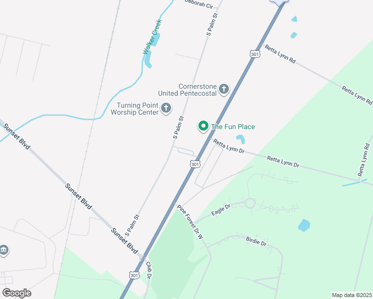 map of restaurants, bars, coffee shops, grocery stores, and more near 1950 U.S. 301 in Jesup