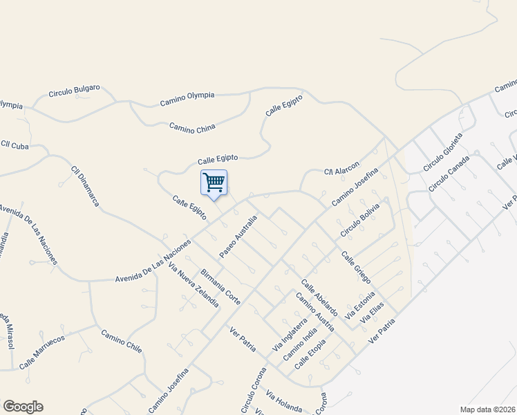 map of restaurants, bars, coffee shops, grocery stores, and more near 1792 Japon Court in Rio Rico