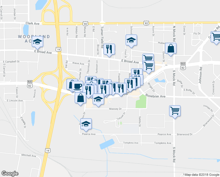 map of restaurants, bars, coffee shops, grocery stores, and more near 1801 Fulton Avenue in Albany