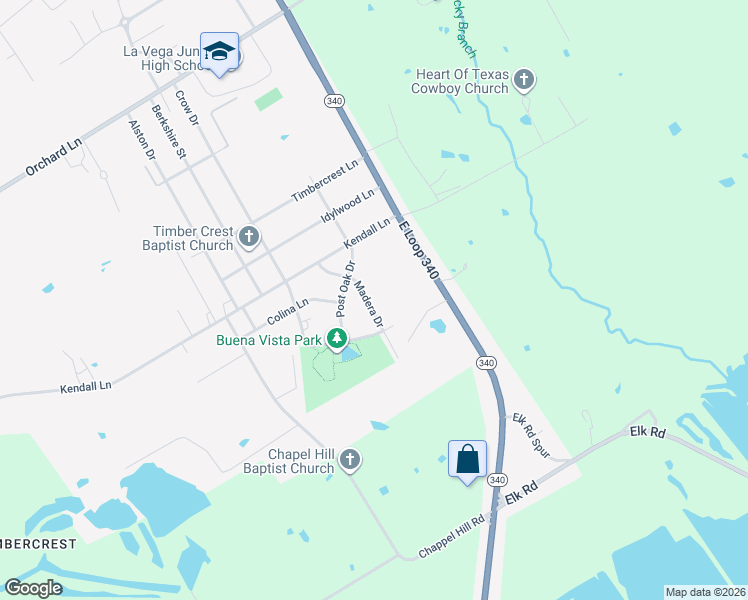 map of restaurants, bars, coffee shops, grocery stores, and more near 1924 Madera Drive in Waco