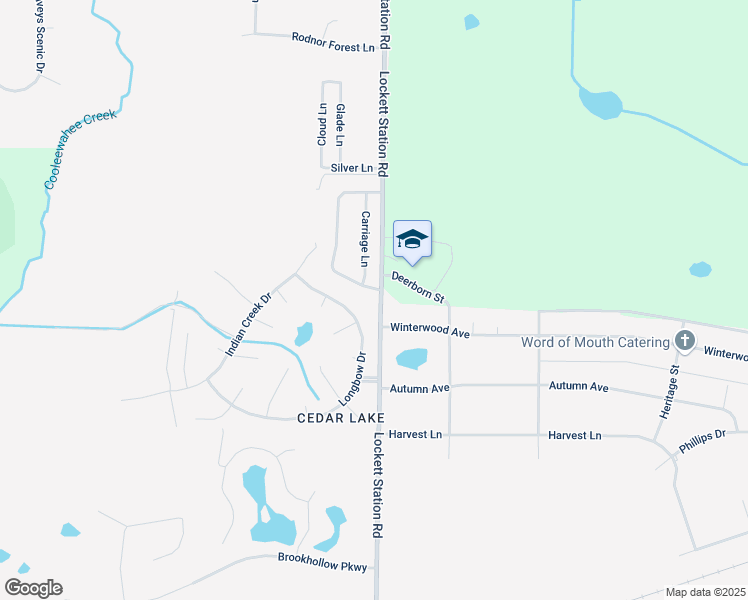 map of restaurants, bars, coffee shops, grocery stores, and more near 519 Longbow Drive in Albany