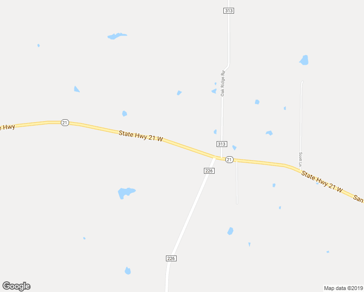 map of restaurants, bars, coffee shops, grocery stores, and more near San Augustine Highway in Nacogdoches