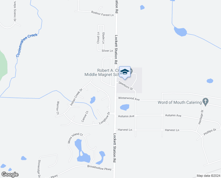 map of restaurants, bars, coffee shops, grocery stores, and more near 519 Longbow Drive in Albany