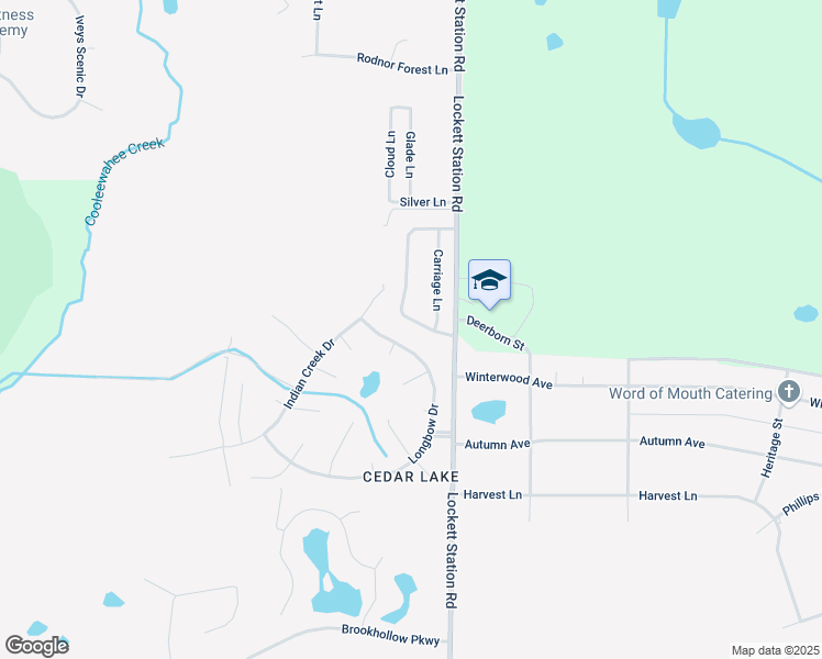 map of restaurants, bars, coffee shops, grocery stores, and more near 404 Station Crossing Drive in Albany