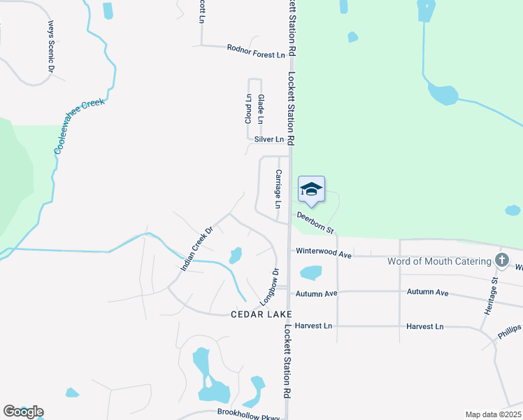 map of restaurants, bars, coffee shops, grocery stores, and more near 404 Station Crossing Drive in Albany