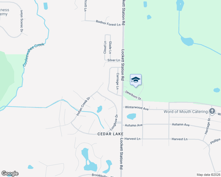 map of restaurants, bars, coffee shops, grocery stores, and more near 404 Station Crossing Drive in Albany