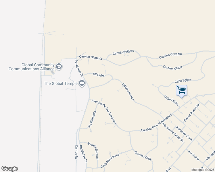 map of restaurants, bars, coffee shops, grocery stores, and more near 33 Cll Dinamarca in Rio Rico