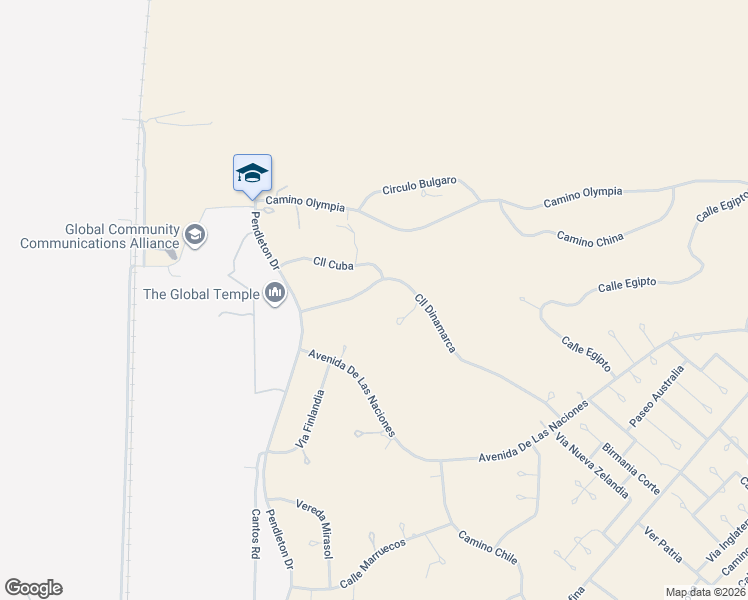 map of restaurants, bars, coffee shops, grocery stores, and more near 33 Cll Dinamarca in Rio Rico