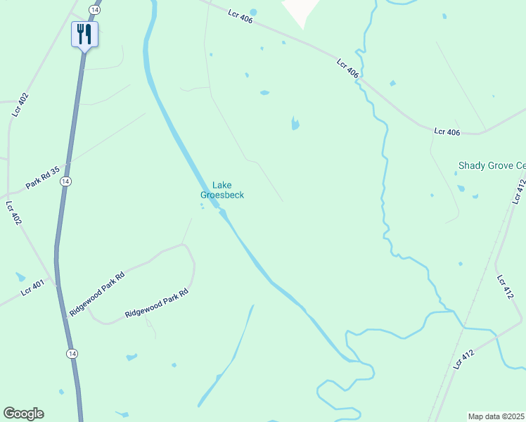 map of restaurants, bars, coffee shops, grocery stores, and more near Pr 5406 in Groesbeck