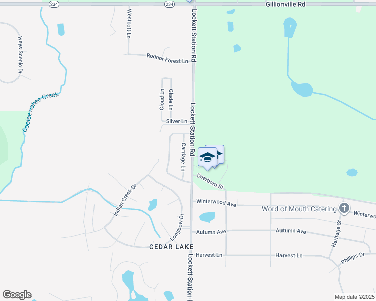 map of restaurants, bars, coffee shops, grocery stores, and more near 308 Carriage Lane in Albany