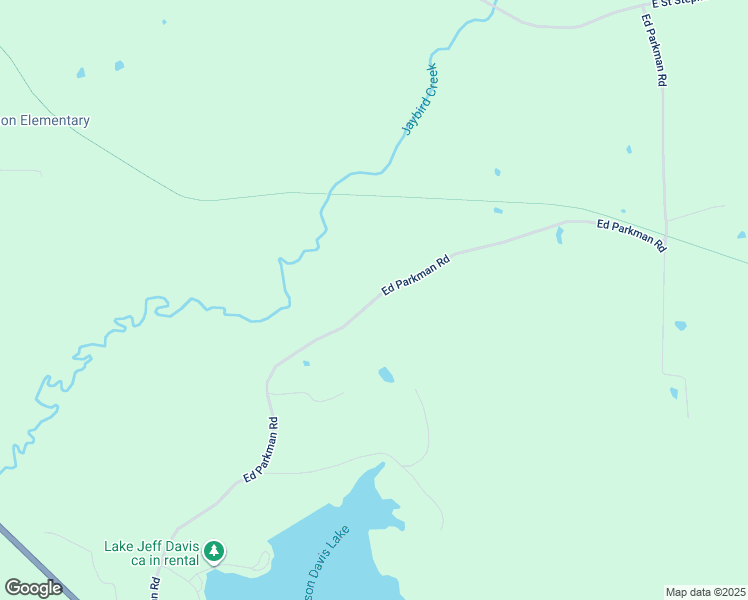 map of restaurants, bars, coffee shops, grocery stores, and more near Ed Parkman Road in Prentiss