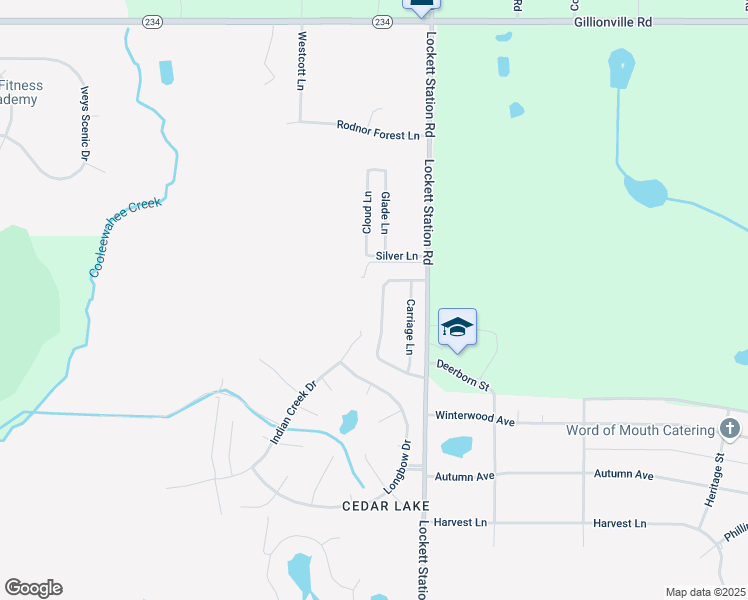 map of restaurants, bars, coffee shops, grocery stores, and more near 325 Station Crossing Drive in Albany