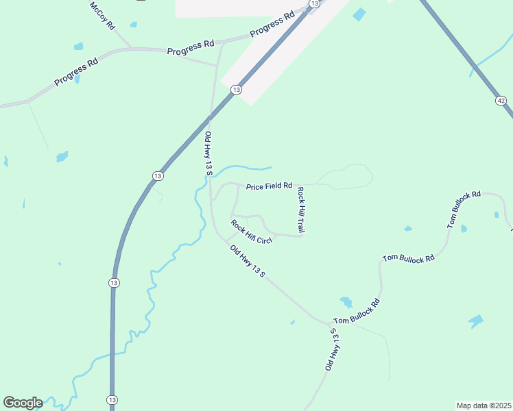map of restaurants, bars, coffee shops, grocery stores, and more near Price Field Road in Prentiss