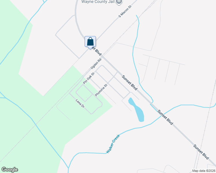 map of restaurants, bars, coffee shops, grocery stores, and more near 210 Photoria Street in Jesup