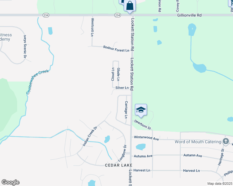 map of restaurants, bars, coffee shops, grocery stores, and more near 313 Station Crossing Drive in Albany
