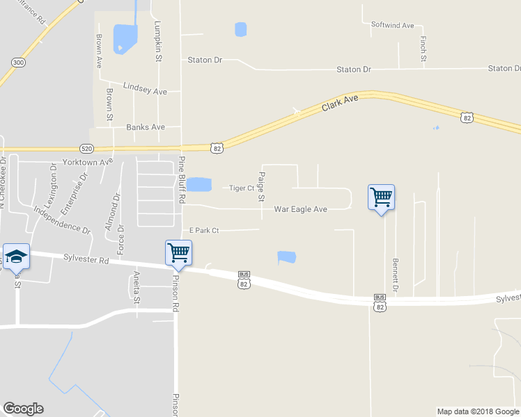 map of restaurants, bars, coffee shops, grocery stores, and more near 3099 War Eagle Avenue in Albany