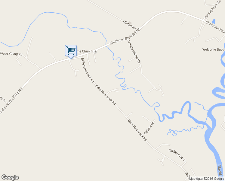 map of restaurants, bars, coffee shops, grocery stores, and more near Sheepshead Lane Northeast in Townsend