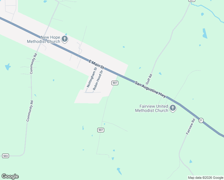 map of restaurants, bars, coffee shops, grocery stores, and more near 301-577 Smith Road in Nacogdoches