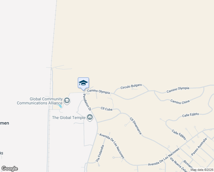 map of restaurants, bars, coffee shops, grocery stores, and more near 24 Camino Olympia in Rio Rico