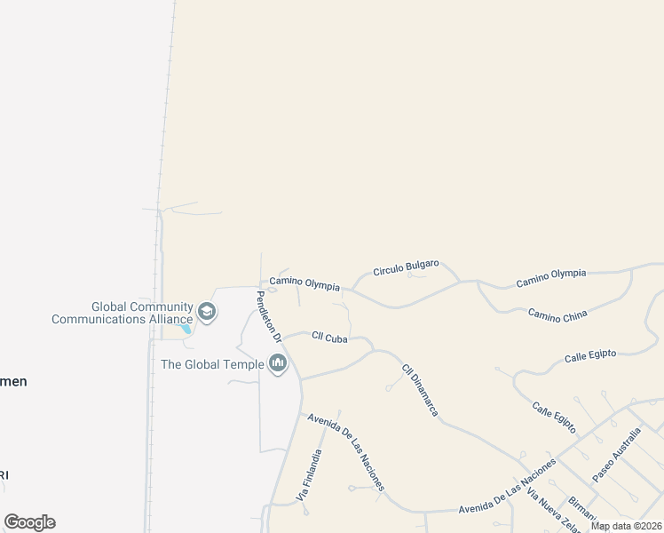 map of restaurants, bars, coffee shops, grocery stores, and more near 24 Camino Olympia in Rio Rico