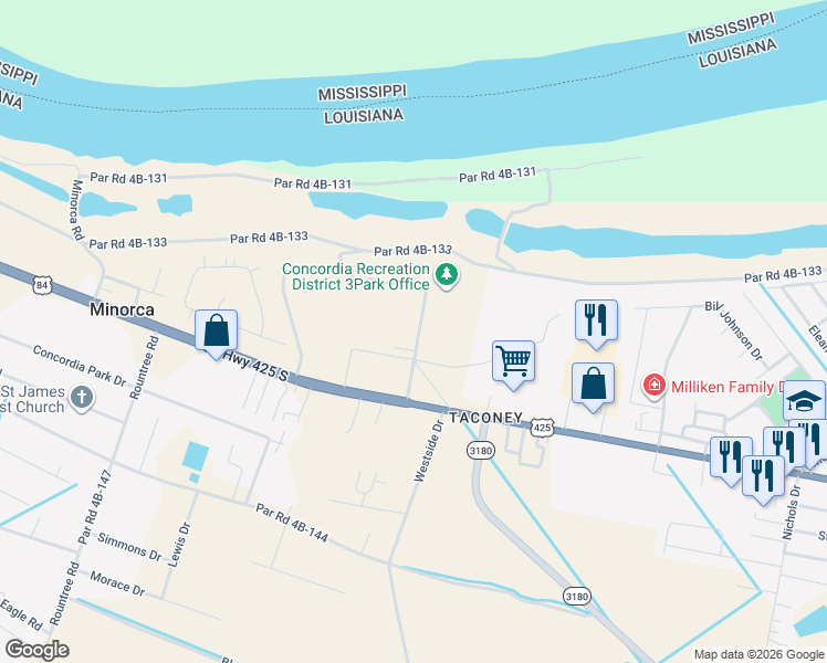 map of restaurants, bars, coffee shops, grocery stores, and more near in Vidalia