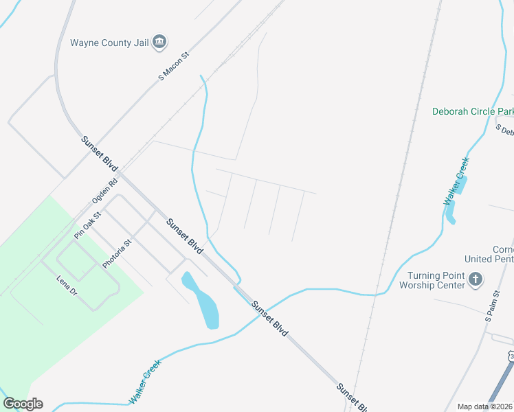 map of restaurants, bars, coffee shops, grocery stores, and more near 106 Arborshade Drive in Jesup
