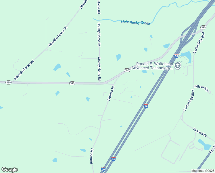 map of restaurants, bars, coffee shops, grocery stores, and more near Pittman Road in Ellisville