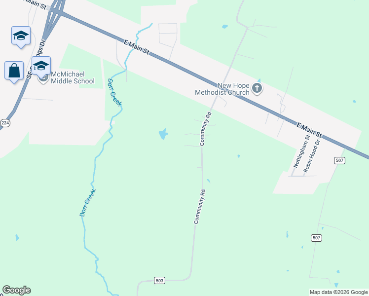 map of restaurants, bars, coffee shops, grocery stores, and more near 131 Burl Drive in Nacogdoches