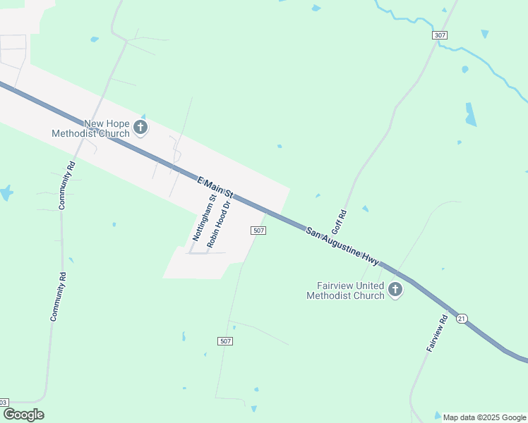 map of restaurants, bars, coffee shops, grocery stores, and more near 5960 Texas 21 in Nacogdoches