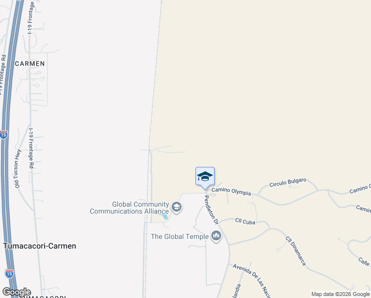 map of restaurants, bars, coffee shops, grocery stores, and more near 49 Right Of Way Road in Tubac