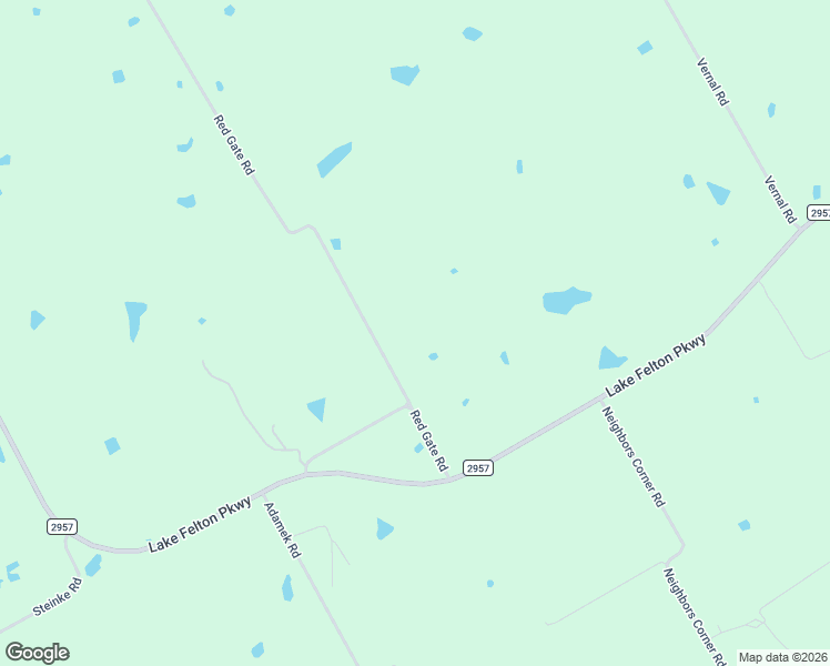 map of restaurants, bars, coffee shops, grocery stores, and more near 1447 Red Gate Road in Mart